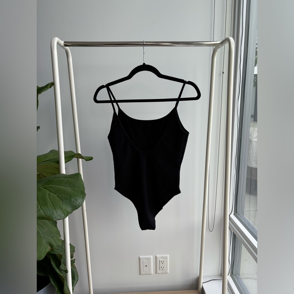 3/$25 FOREVER 21 | Black Spaghetti Strap Bodysuit - Picture 2 of 5